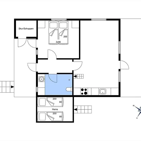 912-hvide-sande-langsand-188-stuen Lägenhet *